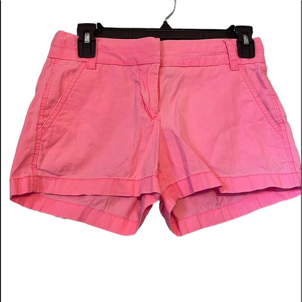 J Crew Hot Pink Chino Shorts